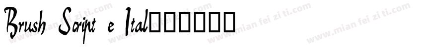 Brush Script e Ital字体转换